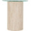 Seconique Modena Side Table - Clear Glass Effect 2