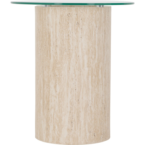 Seconique Modena Side Table - Clear Glass Effect 1