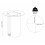 Seconique Modena Side Table - Clear Glass Effect 5