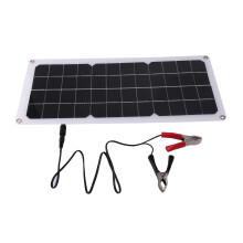 12V 30W Portable Solar Panel Car Van Boat Caravan Trickle Battery Charger