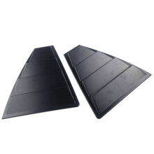 Rear Quarter Side Window Louvers Vent Cover Trim Panel Window Blinds Triangular for 2017 2018 2019