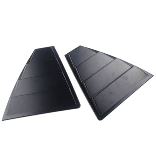 Rear Quarter Side Window Louvers Vent Cover Trim Panel Window Blinds Triangular for   2017 2018 2019