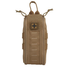 Tactical First Aid Kit MOLLE Pouch with QuickRelease Handle, Compact Nylon Survival Bag for Outdoor Camping (CB)