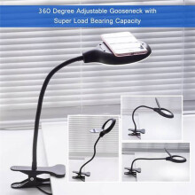 lampada da lettura Eye-Care con lente D'Ingrandimento, lampada da Scrivania un leD, lampada D'Ingrandimento per lavori Sul Comodino, Banco da lavoro