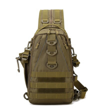 Fishing Backpack Waterproof Oxford Fabric Large Capacity Tactical Gear Bag for Outdoor Travel Yellow