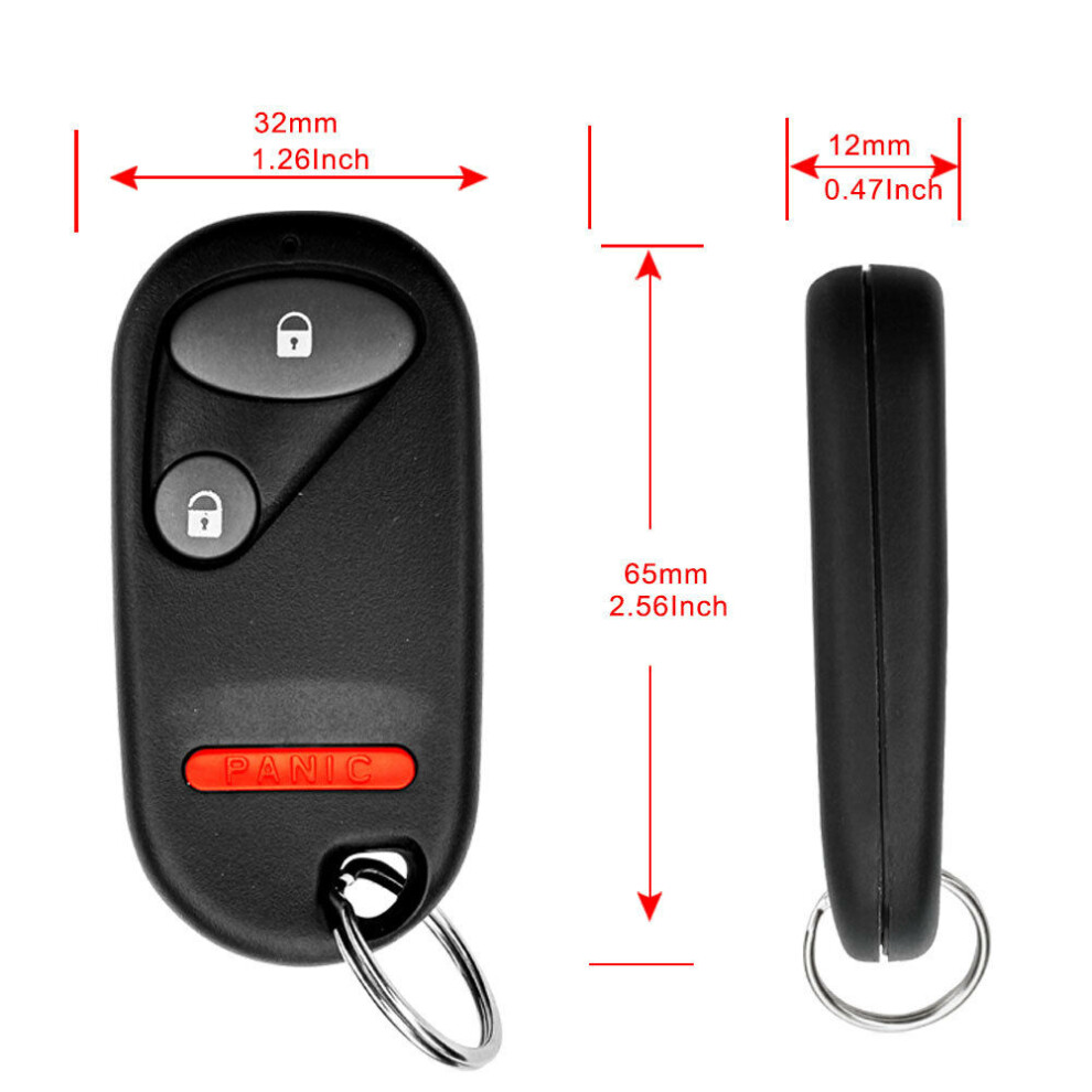 2Pcs Car Keyless Entry Remote Fob Nhvwb1u521 For 2001 2002 2003 2004 2005 6031462947958