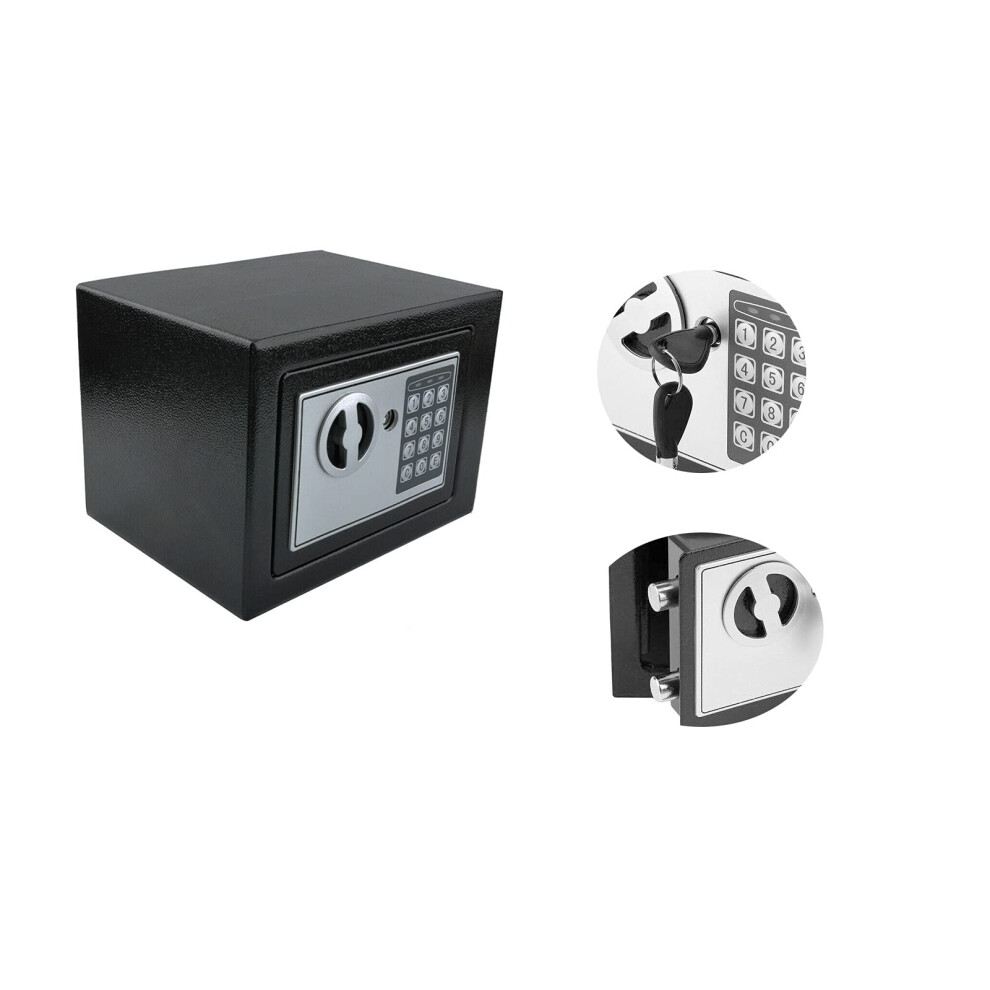 Waterproof Fireproof Digital Safe Box 4.6L Solid Steel Protection With Digital Keypad For Home Office Black 9092120320619