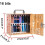 Wooden Cell Phone Storage Box with Secure Locking System, Spacious Organizer for Classroom or Office 3