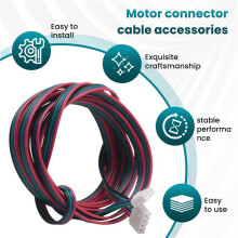 4Pcs 2M Motor Connector Cables XH2.54 4Pin to XH2.0 6Pin White Terminal Paralled Motor Wires for 3D Printer Stepper