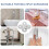 6Stk Duscharm Rosette Badezimmer Rohr Abdeckplatte 4
