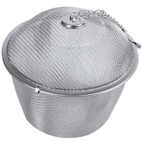 Extra Large Stainless Steel Twist Lock Mesh Tea  Tea Infuser with Hook Chain