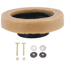 Toiletten Wachs Ring Kit für Boden Auslass Toiletten Neu Installieren oder mit Flansch und Schrauben Wieder Einsetzen
