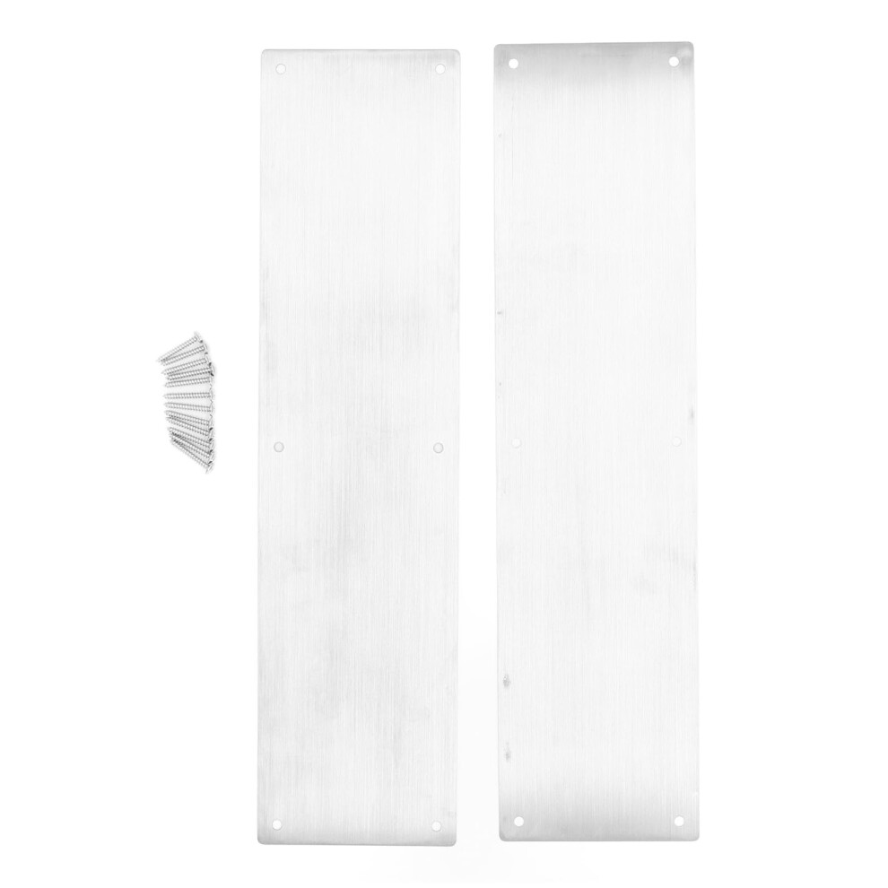 304 Stainless Steel Door Kick Plate 2 Pack, Corrosionresistant Door Protection For Interior And Exterior Doors 9092120320794