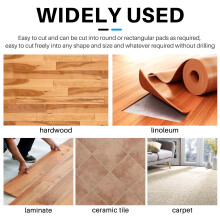 Self-Adhesive Gliders,40 x 150 cm,Self-Adhesive Pads, Furniture Gliders, Multi-Purpose Adhesive Mat Tape Black