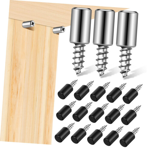 20pcs Shelf Support Pegs Self Tapping Shelf Pins for Cabinets Easy Screw Installation Secure Fit