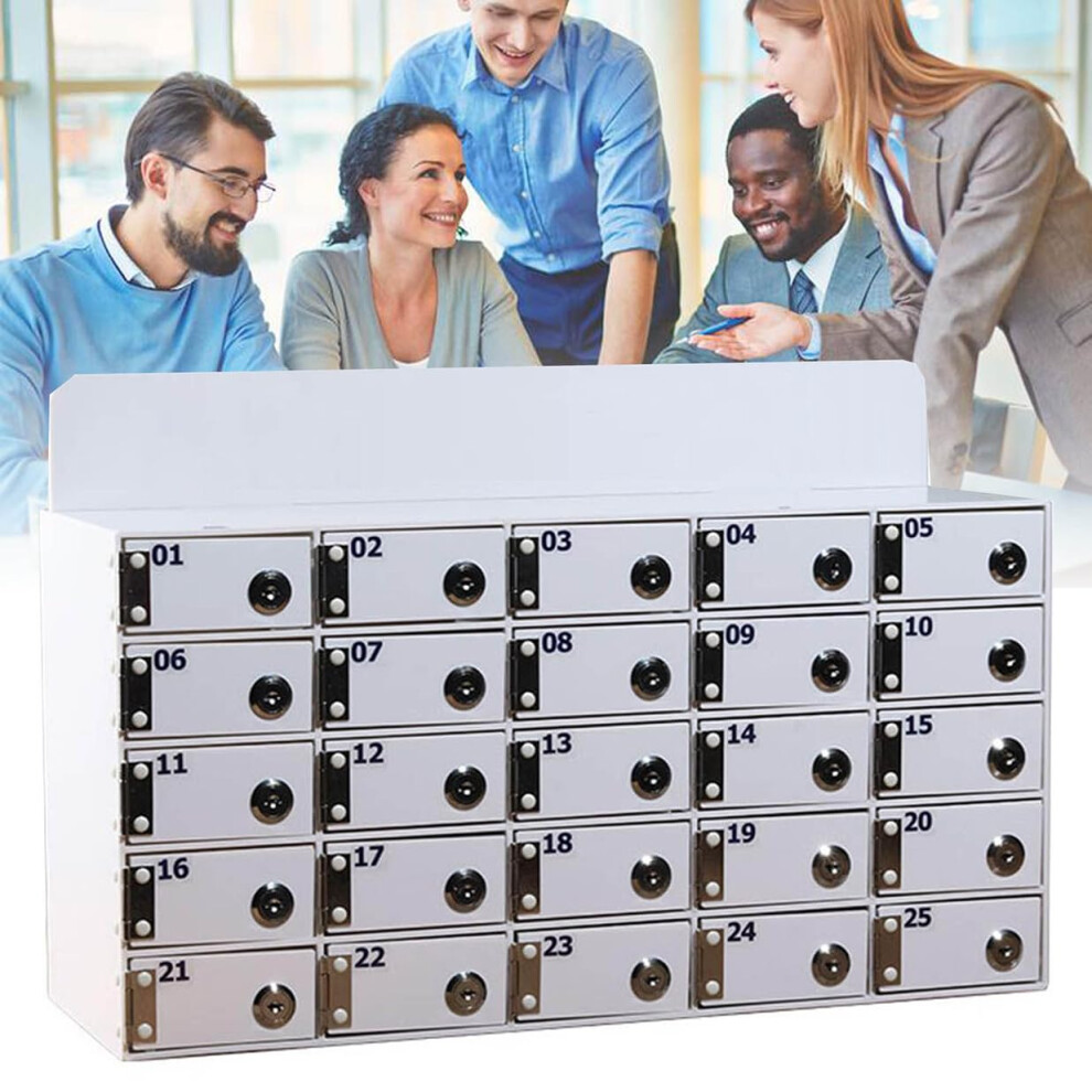 Acrylic Cell Phone Storage Locker With Numbered Locking Slots, Wall Mounted Cabinet For Classroom And Office 9771547695585
