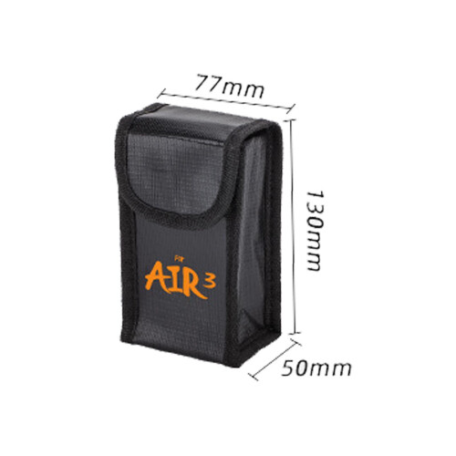 Air 3 1B Battery Safe Bag, Cloth, Black Fireproof 1