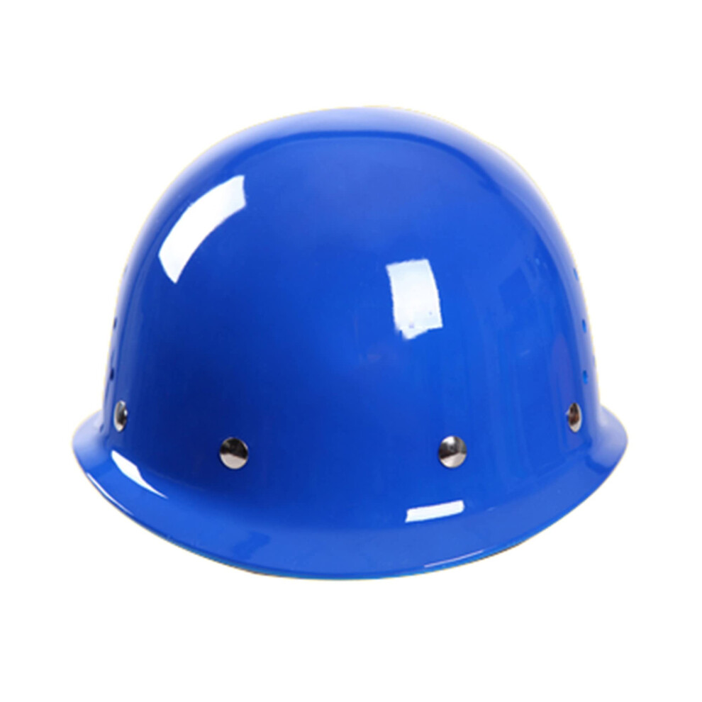 Frp Industrial Safety Helmet With Impactresistant Shell, 8Point Adjustable Suspension, Ventilated Blue Hard Hat For Construction Workers 9092120320930