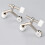 2Pcs Door Hinge Pin Stop Adjustable Heavy Duty Hinge Mounted Door Stop with Rubber Buffer A2 2