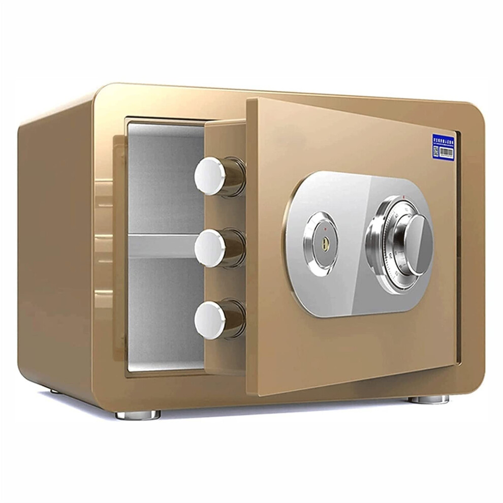 Fireproof Safe Box With Electronic Code Access And Key Override, Waterproof Steel Home Office Safe 9771547695660