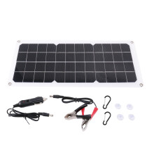 12V 30W Portable Solar Panel Car Van Boat Caravan Trickle Battery Charger