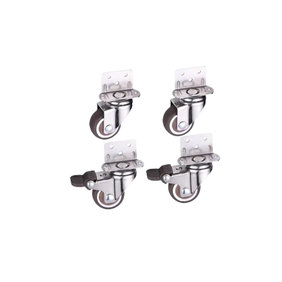 4 Pack 1.25 Inch Swivel Caster Wheels For Furniture And Trolley, Smooth Rolling And Low Noise 9073542840039