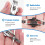 Double Push Button Butterfly Clasp Buckle Silver For 21mm Watch Band Strap 5