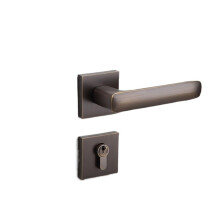 Magnetic Interior Door Lock with Ergonomic Lever Design, Durable Copper Build and Elegant Bronze Finish