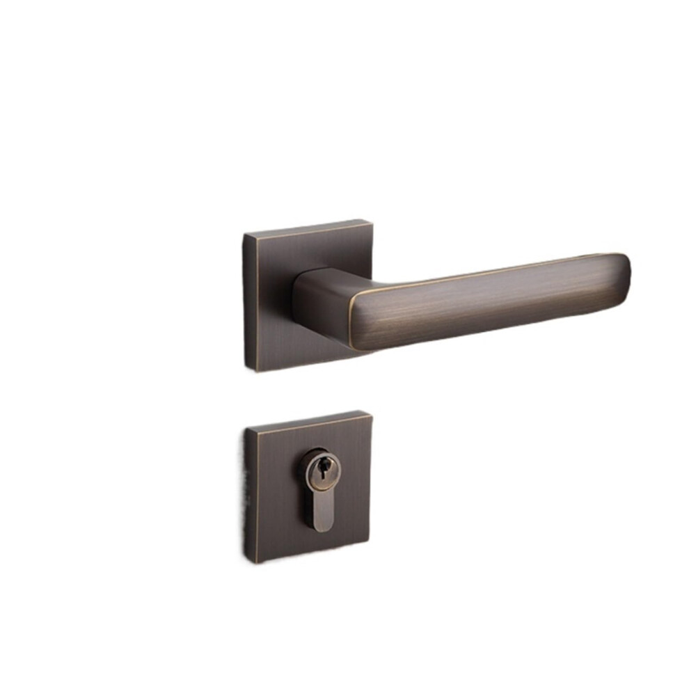 Magnetic Interior Door Lock With Ergonomic Lever Design, Durable Copper Build And Elegant Bronze Finish 9073542840114