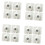 16pcs SelfAdhesive Caster Wheels Smooth Silent Rollers Easy Adhesive Installation for Storage Boxes and Trash Cans 1