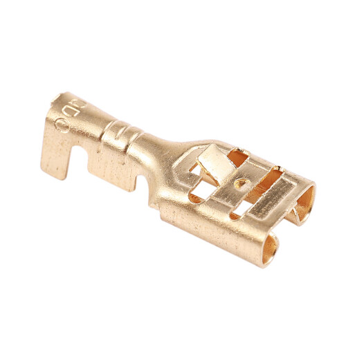 Brass 6.3 mm Connectors Female Spade Cable Terminals, 40 Piece 2