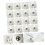 16pcs SelfAdhesive Caster Wheels Smooth Silent Rollers Easy Adhesive Installation for Storage Boxes and Trash Cans 4