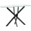 Seconique Sheldon Console Table - Clear Glass/Black 1