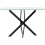 Seconique Sheldon Console Table - Clear Glass/Black 2