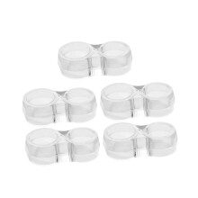 5pcs PVC Door Handle Wall Protector and Stopper Bumper, Transparent Noise Reduction Cushion for Kitchen Bathroom