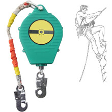7m Self Retracting Lifeline Fall Protection Lanyard with Automatic Fall Arrest and 150kg Load Capacity for Roofing and Construction