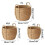 Decorative Planter Basket, Rattan Woven Flower Pot with Handles for Indoor Use Medium 6