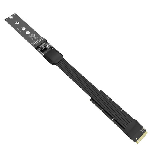 Cable de Extensión SSD M.2 NVMe, Extensor de Tarjeta Elevadora PCIe 4.0 X4 M-Key 2