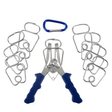 Miter Spring Clamps Kit 8 Miter Clamps with Spring Loaded Pliers for Woodworking Picture Frames Wood Trim Moldings