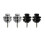 4pcs Guitar Strap Lock Buttons Flat  Heavy Duty Metal Security Straplocks for Guitar 1