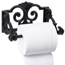 Porta-Papel Higiênico de Parede Vintage, Suporte para Toalhas para Banheiro e Cozinha