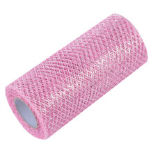 Mesh Ribbon Pink Craft Material For Decoration Projects