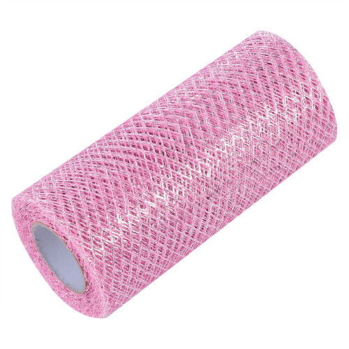 Mesh Ribbon Pink Craft Material For Decoration Projects