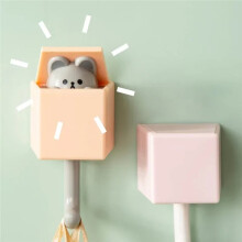 Crochets Adhésifs en Forme de Chat de Dessin Animé pour Porte de Chambre ou de Dortoir