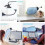 Cubicle Light Shade with Light Blocking Design, Adjustable Office Desk Privacy Screen, Foldable Blue 5