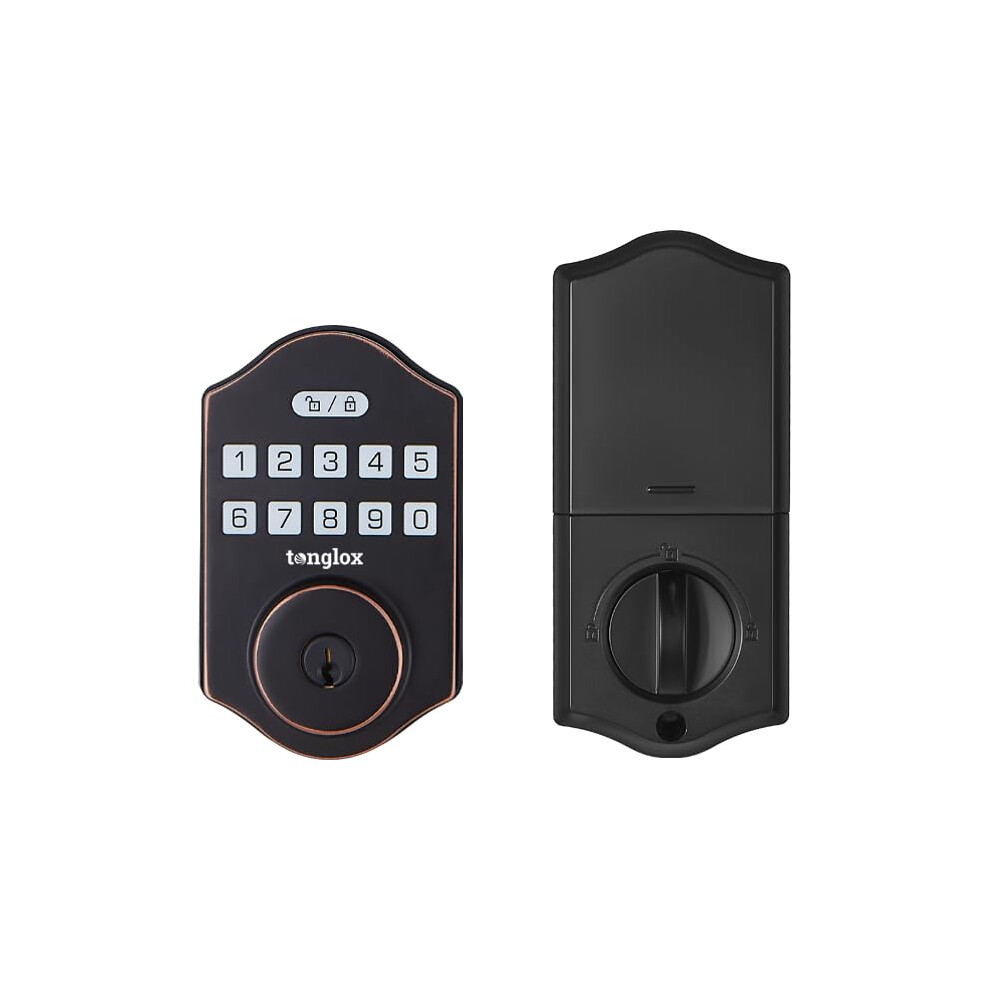 Smart Keypad Deadbolt Lock Oil Rubbed Bronze Keyless Entry Door Lock With App Control Auto Locking For Front Door 9073542840411