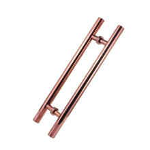 Double Sided Barn Door Handle Set, Brushed Aluminum Sliding Door Pull with Ergonomic Push Pull Design