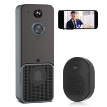 Wireless Video Doorbell Camera with Chime, HD Night Vision, Motion Detection, TwoWay Audio, App Alerts