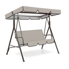 Sunshade for Swing Pew 2/3 Seater Garden Swing Chair Cover Polyester Taffeta Waterproof Canopy Tools D
