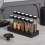 Coffee Beans Storage Container Display Rack Walnut Tea Tube Bottle Glass Espresso Coffee Accessories Tool 5